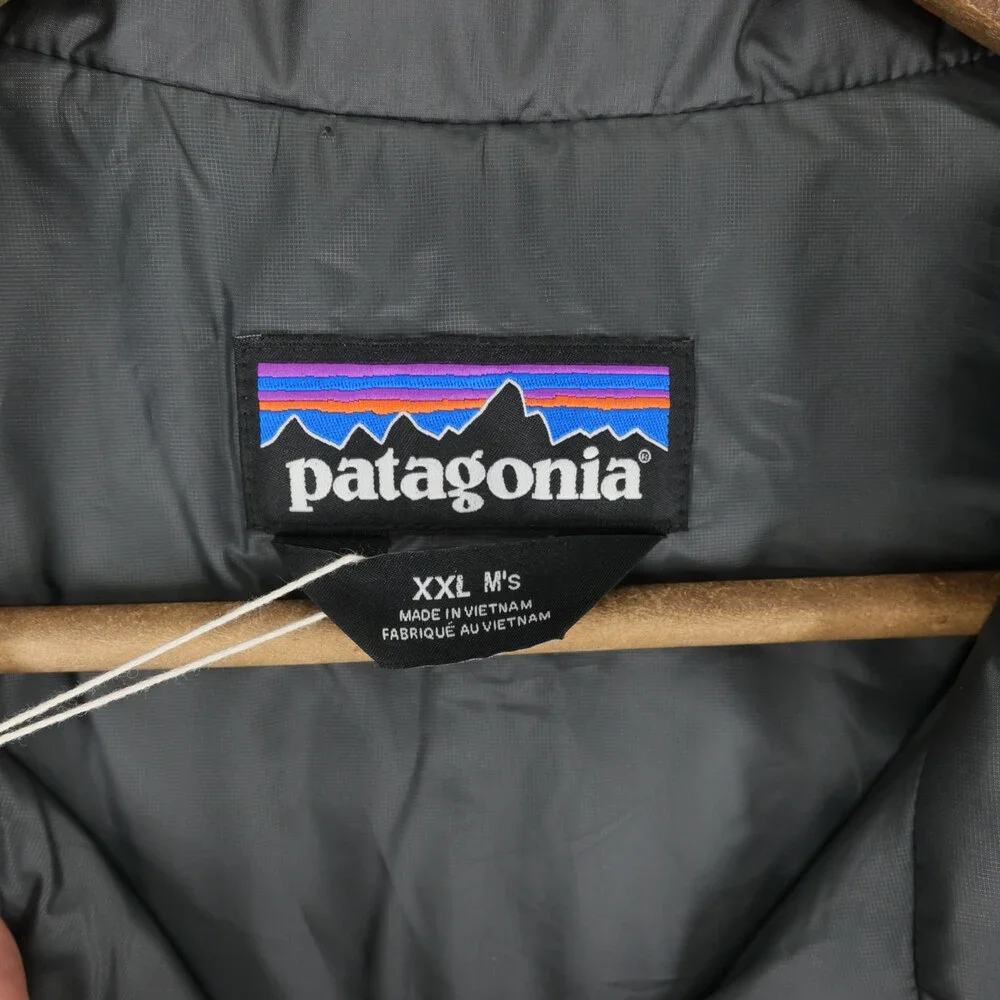 Patagonia Nano Puff Vest Mens XXL Gray Full Zip Primaloft Quilted Puffer